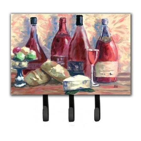 Carolines Treasures SDSM0127TH68 Wine & Cheese by David Smith Leash or Key Holder SDSM0127TH68